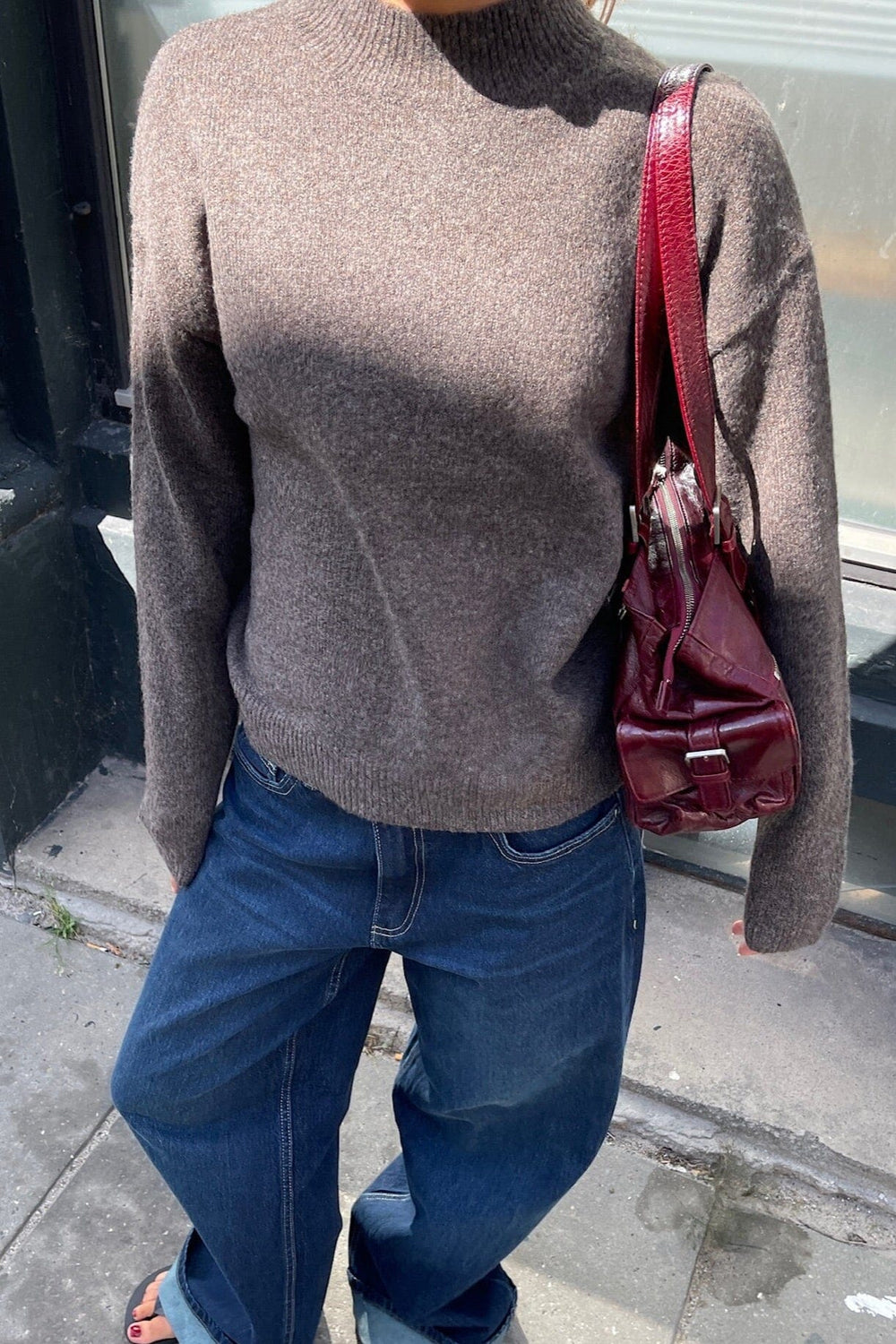 Sisters Point - Luca-Pu 19076 - 201 - Brown Mel. Strikbluser