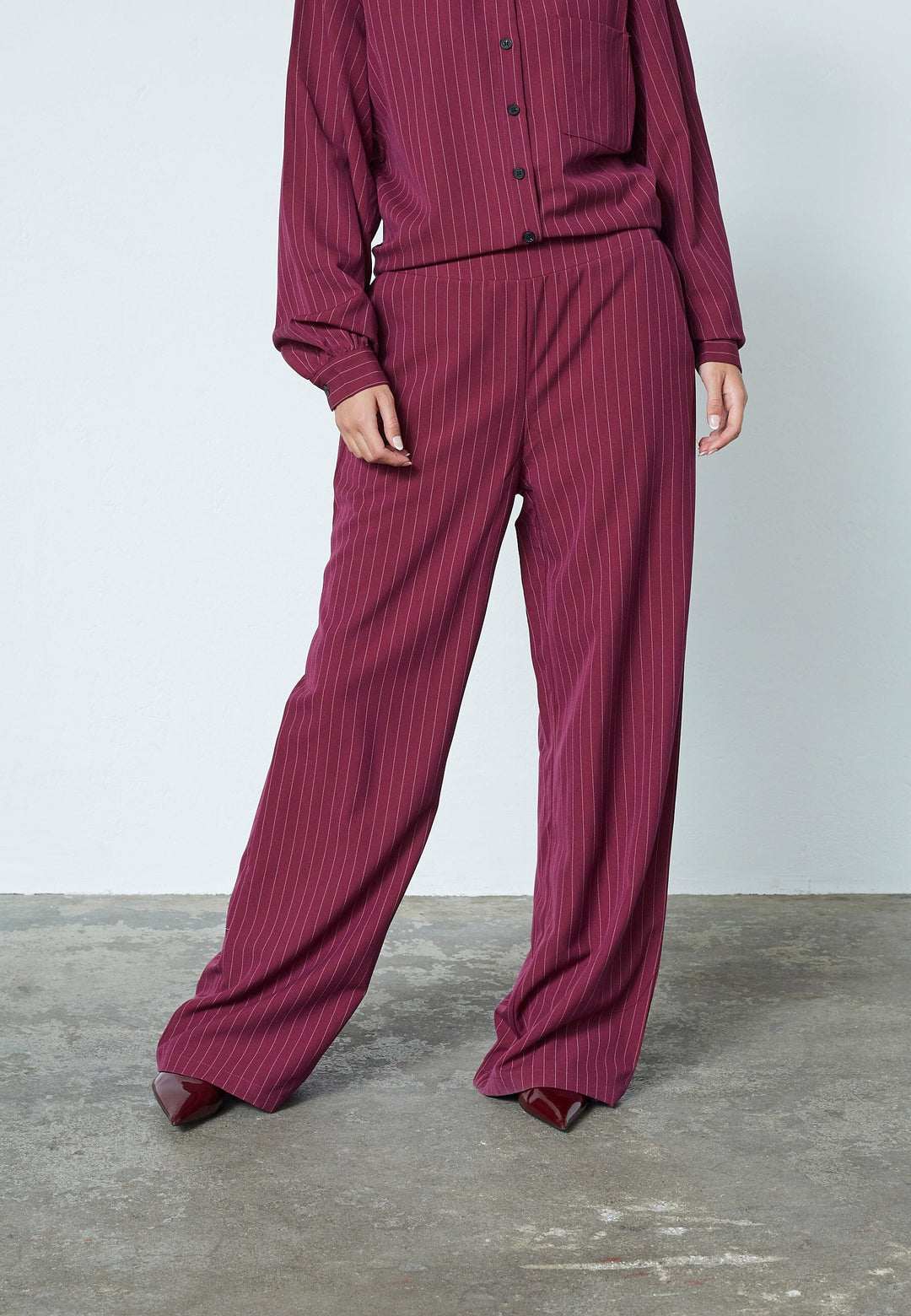 Sisters Point - Verina-Pa2 19337 - 503 - Bordeaux/Cream Bukser