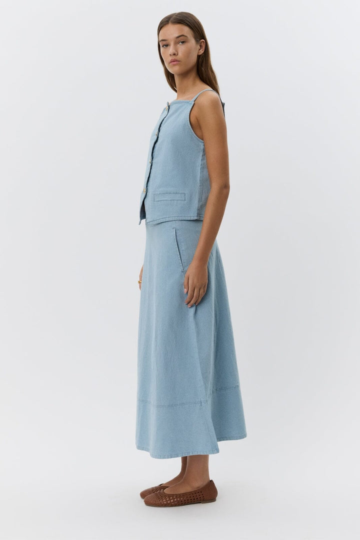 Sofie Schnoor - Seliasw Skirt S252117 - 5094 - Light Blue Striped