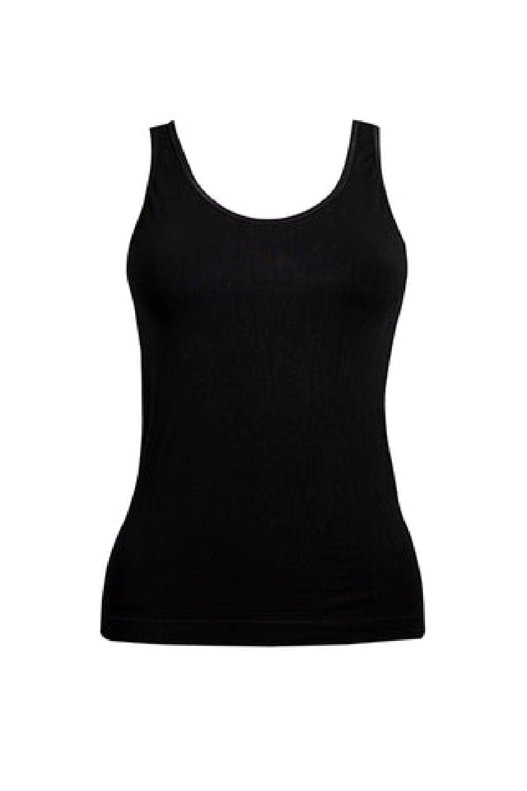 Soft basic - Haily Top wide strap 2 pak - black