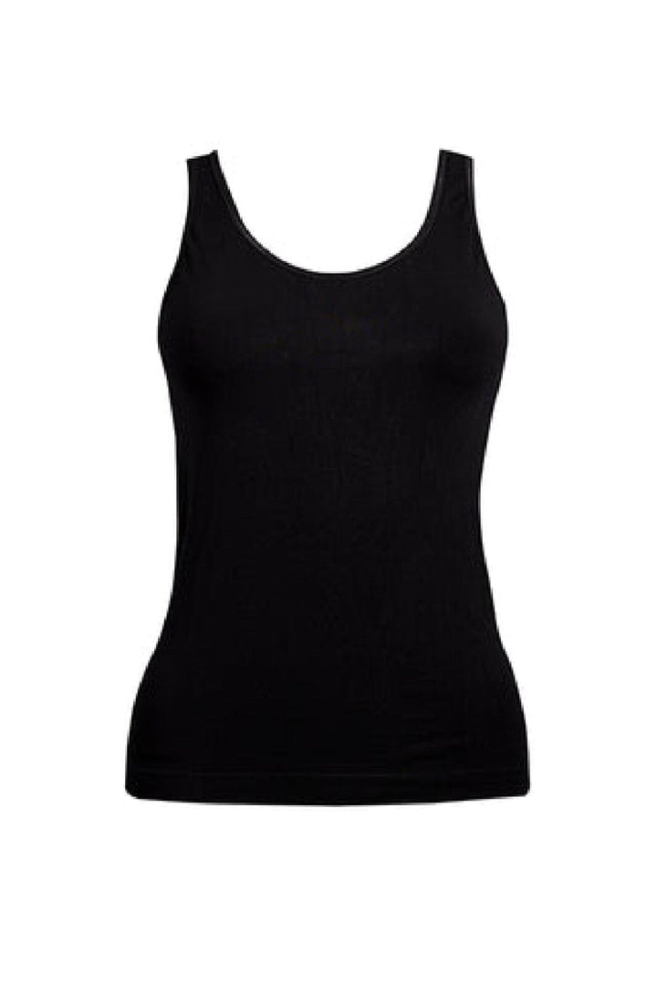 Soft basic - Haily Top wide strap 2 pak - black