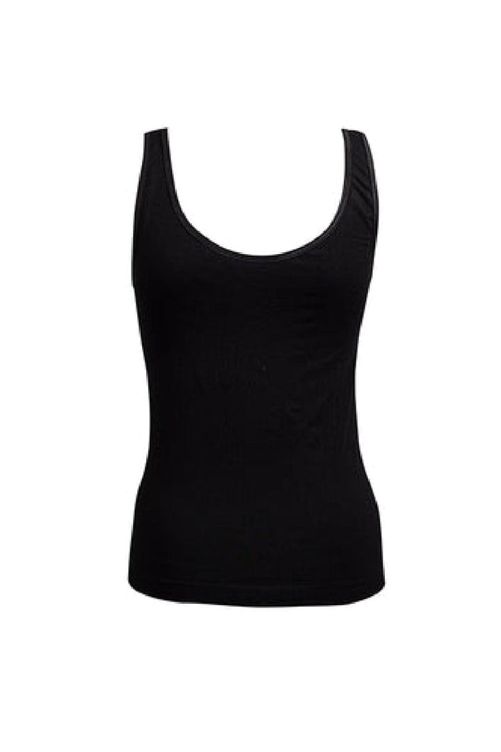 Soft basic - Haily Top wide strap 2 pak - black