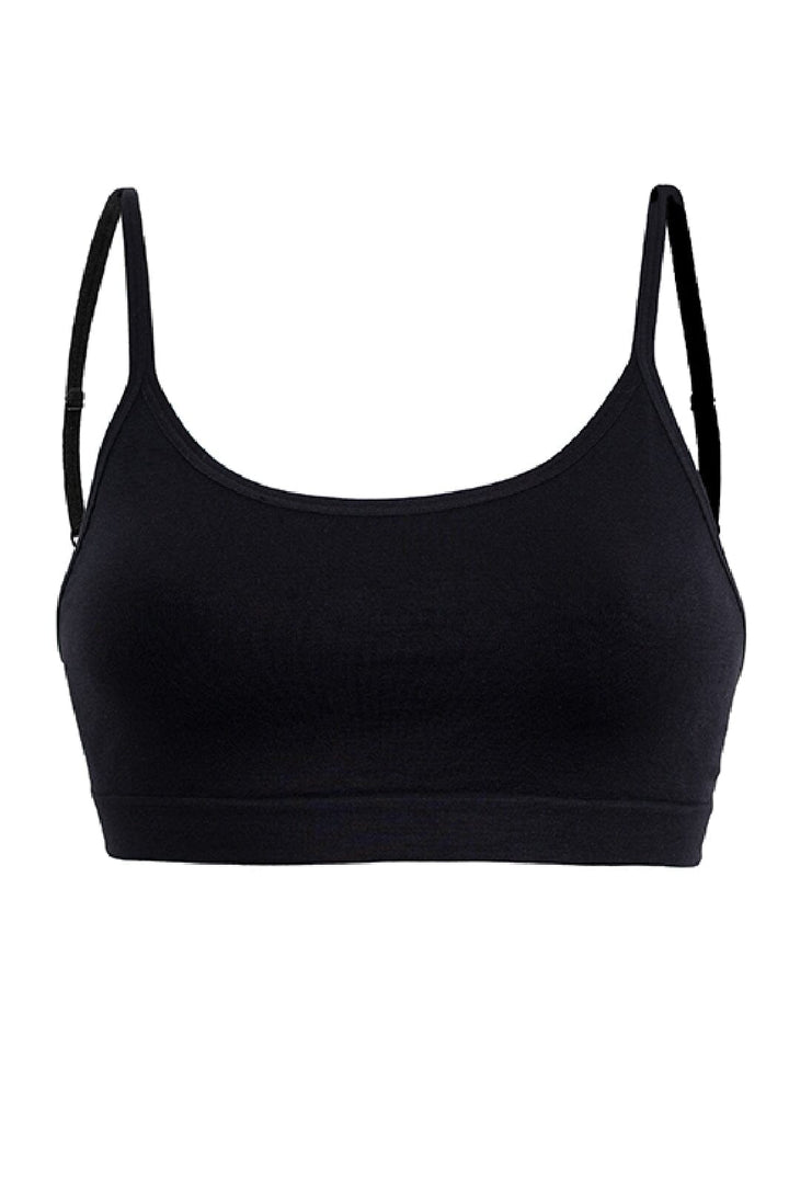 Soft basic - Soffi Bra top narrow strap 2 pak - black BH