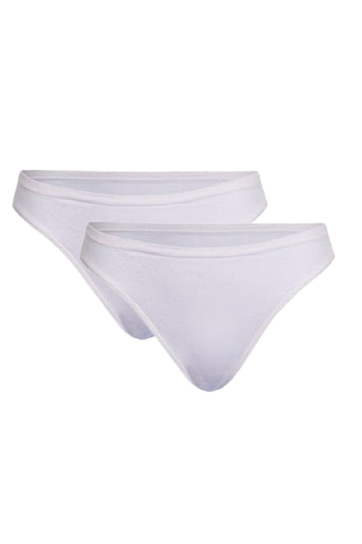Soft basic - Soffi string 2 pak - white Trusser