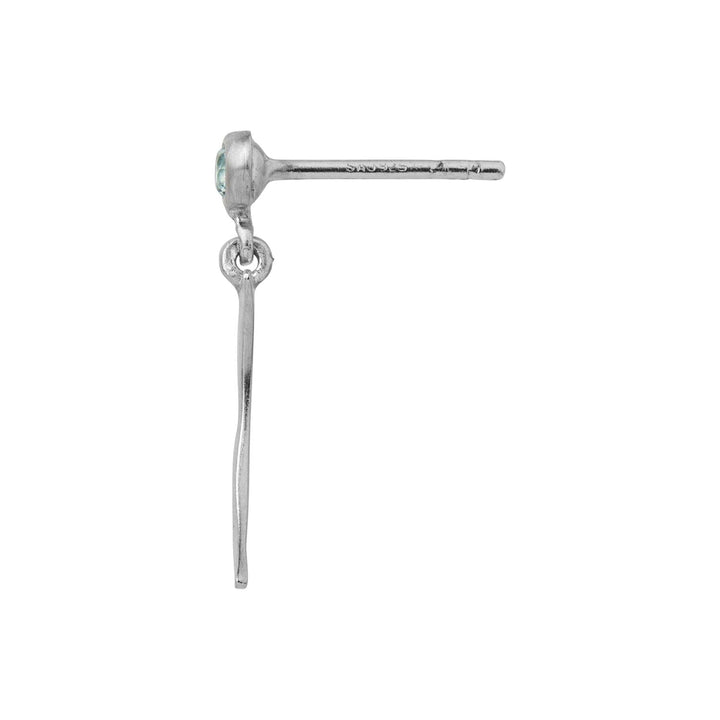 Stine A - Big Dot Bella Moon With Blue Lagune Stone - Silver - 1307-00-Blue Lagune