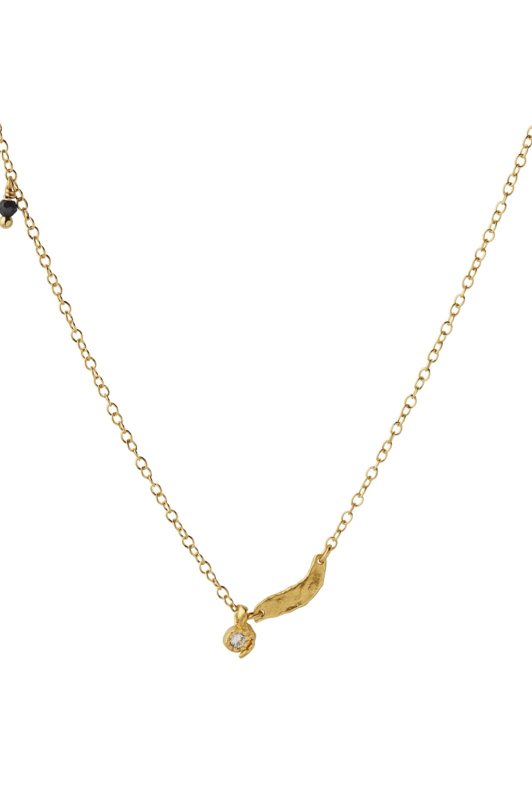 Stine A - Flow Splash Necklace With Stones - 2055-02-Os