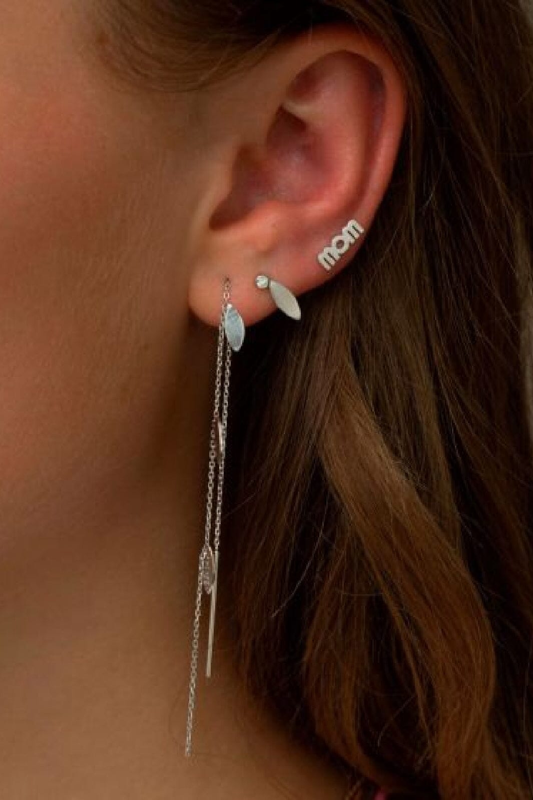 Stine A - Three Leaves Earring Silver - 1042-00-S