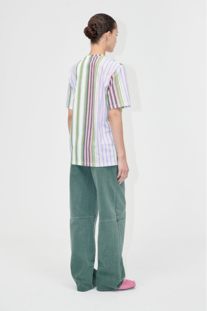Stine Goya - 2243 Light Jersey, Short Sleeve T-shirtsg-pf25-t009-2243 - Forest Stripe