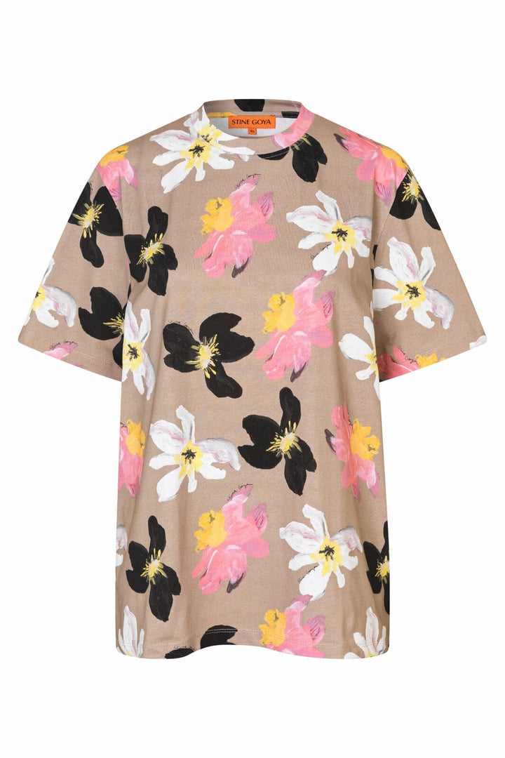 Stine Goya - 2243 Light Jersey, Short Sleeve T-shirtsg-pf25-t009-2243 - Wild Flowers