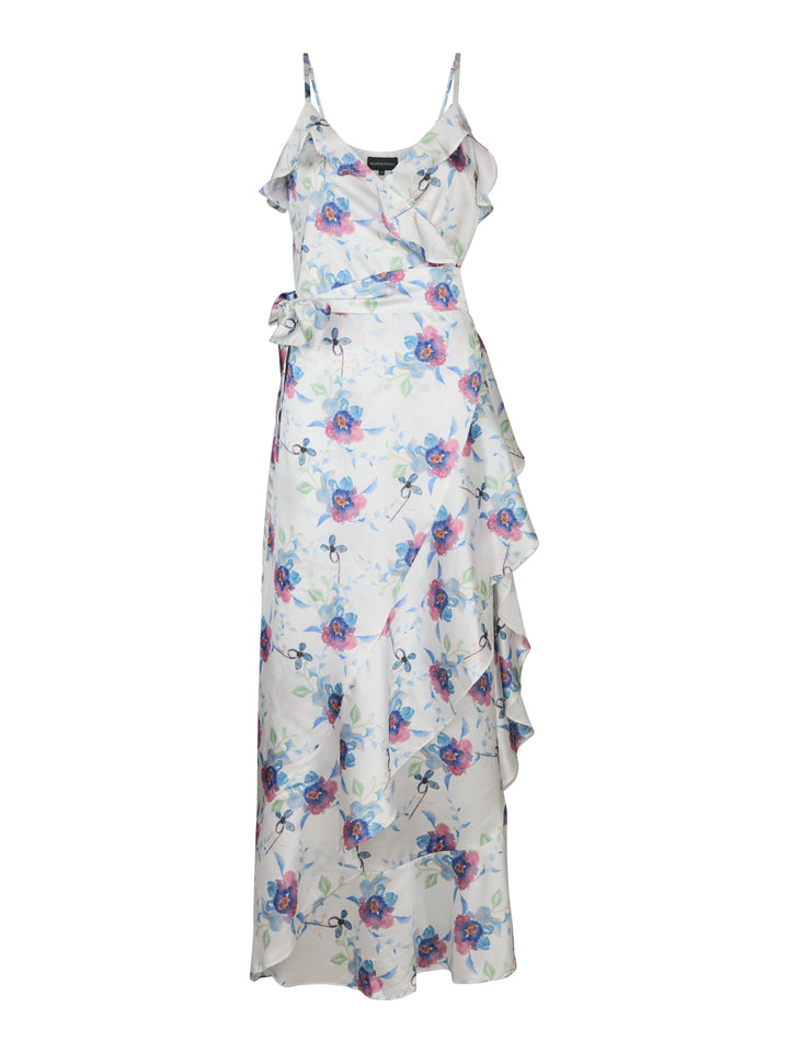 Valentin Studio - Strap Senorita Botanic Dress 165466 - 337 - White Exotic Garden Kjoler