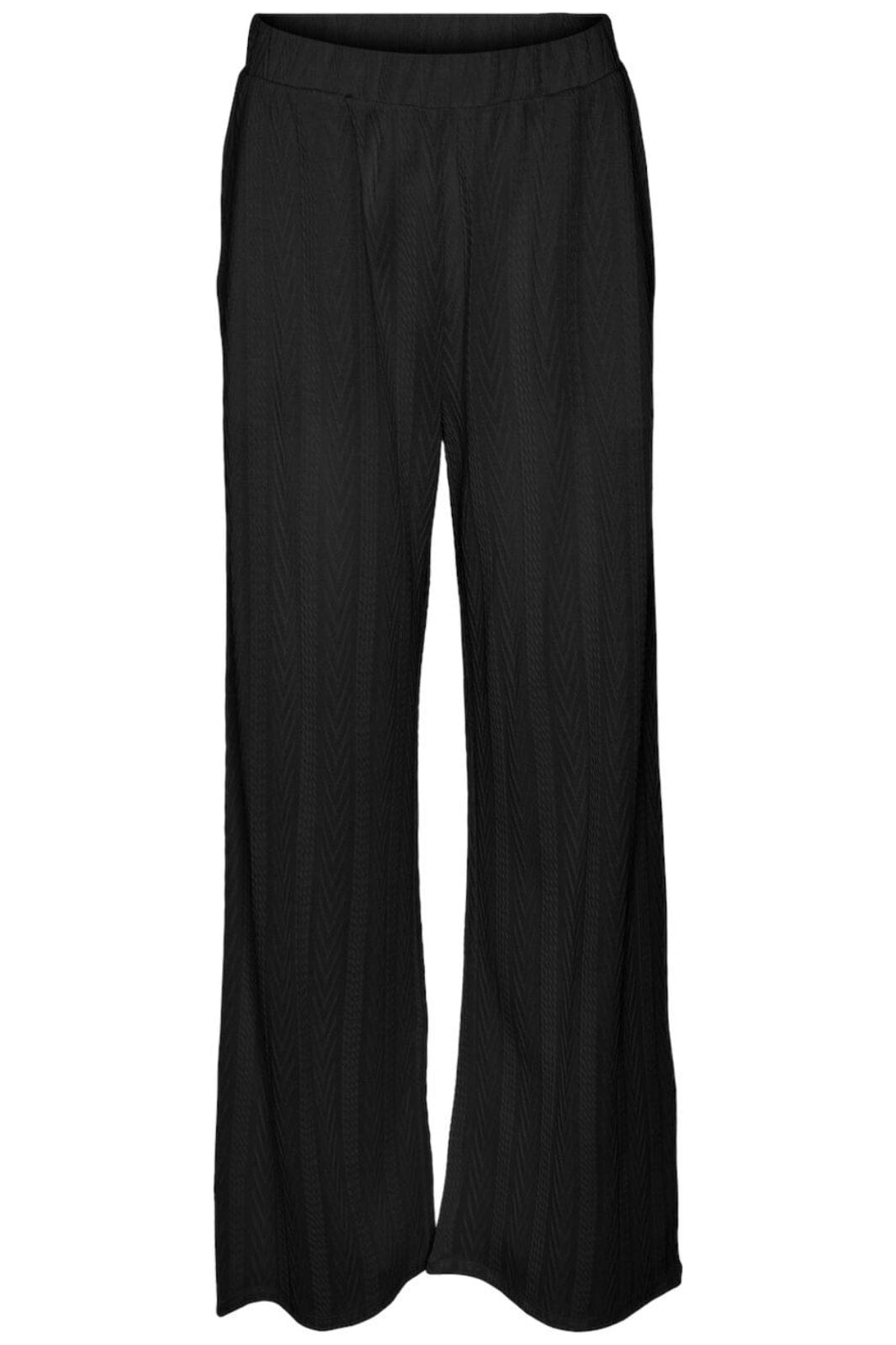 Vero Moda - Vmocasia Wide Pant Btq - 4632679 Black Bukser
