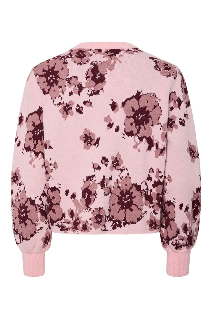 YAS - Yascharlotte Ls Knit Cardigan - 5004818 Orchid Pink Charlotte Print
