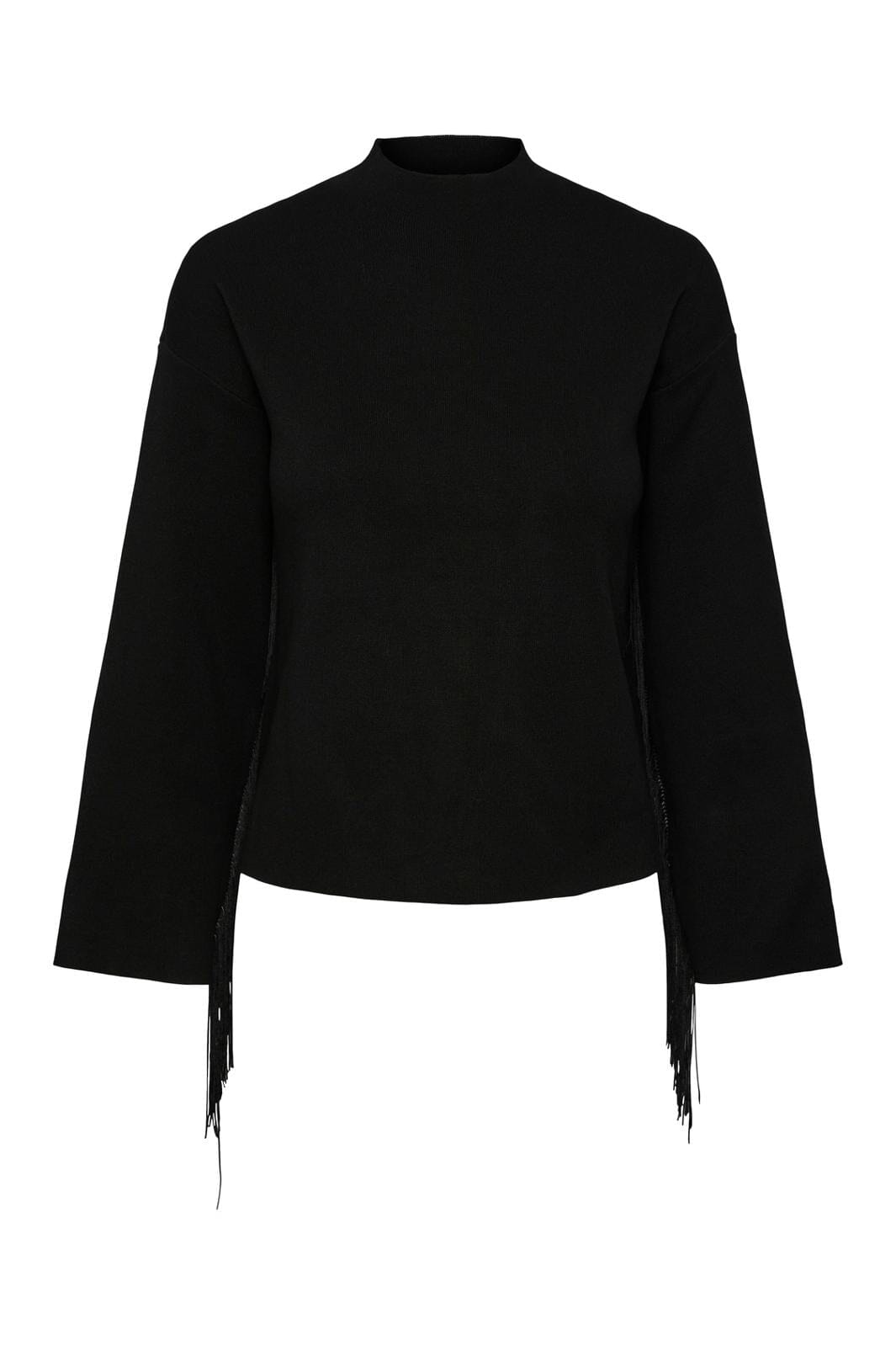 YAS - Yasfringa 7/8 Knit Pullover S. - 4371760 Black