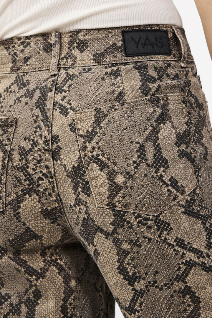 Y.A.S - Yasleonora Denim Jeans - 4611693 Black Snake Print Jeans