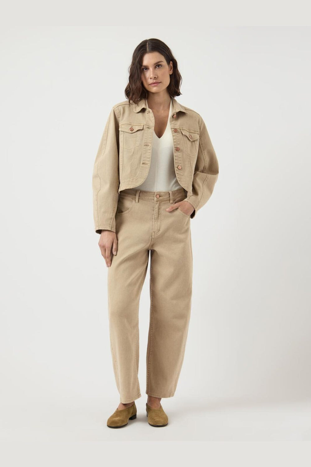 Y.A.S - Yaslua Barrel Ankel Jeans - 4890598 Incense