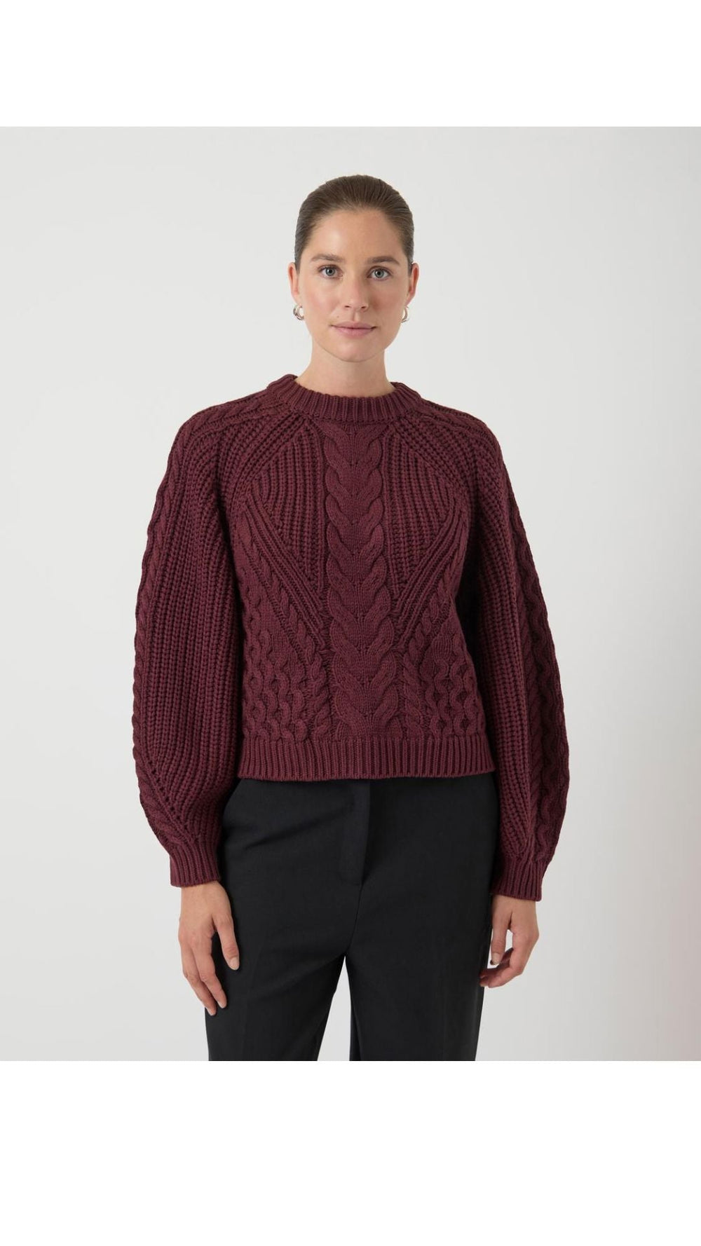 Y.A.S - Yasnansa Ls Knit Pullover - 4853367 Port Royale Strikbluser