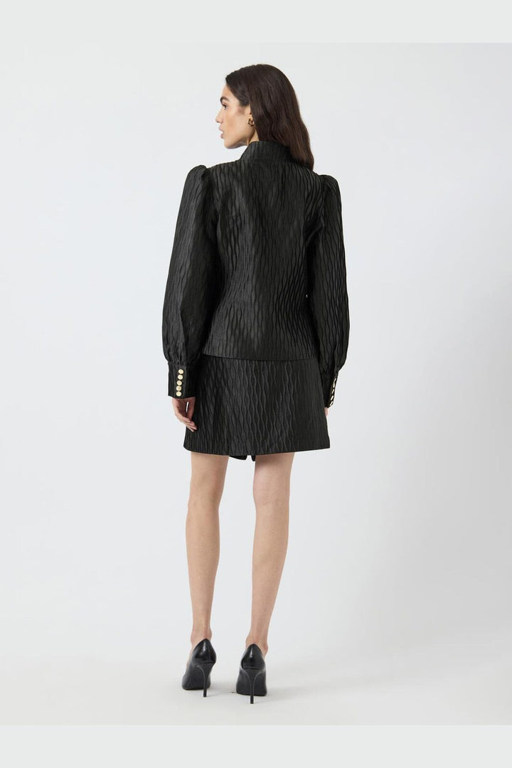 Y.A.S - Yasripple Ls Shirt - 4608468 Black