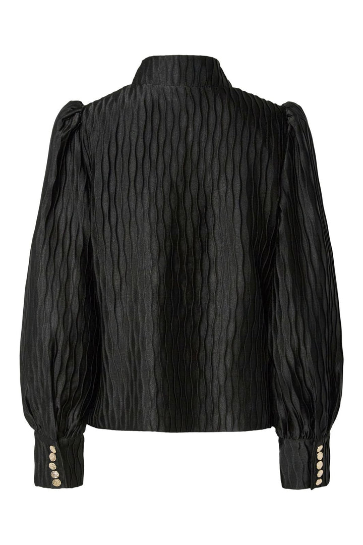 YAS - Yasripple Ls Shirt - 4608468 Black