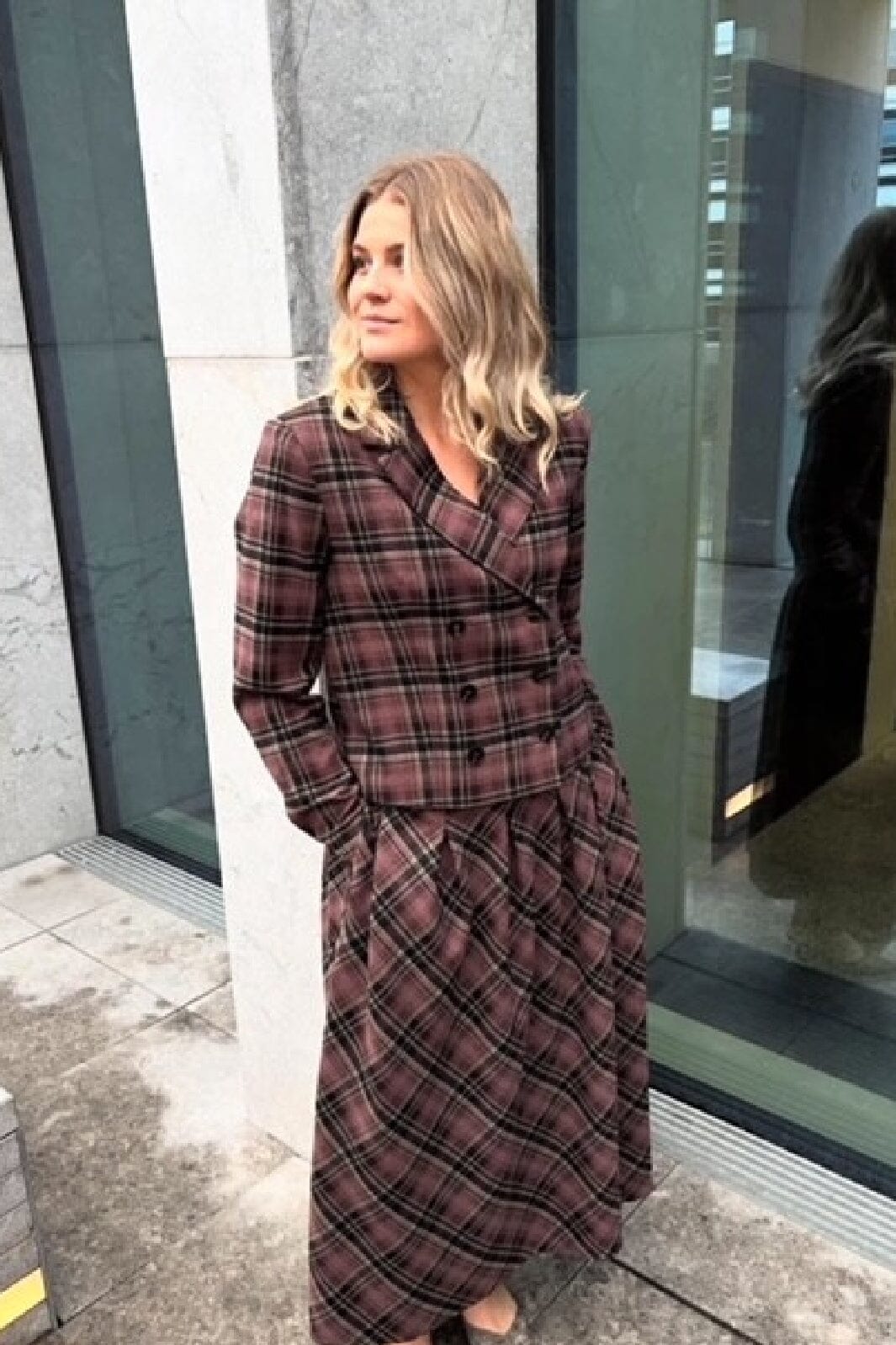 Y.A.S - Yasturbo Midi Skirt - 4859184 Port Royale Black Nederdele