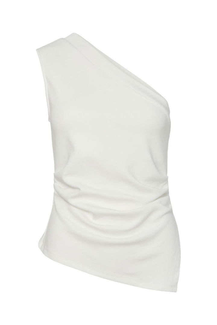 Y.A.S - Yasvenice One Shoulder Top - 4763675 Star White