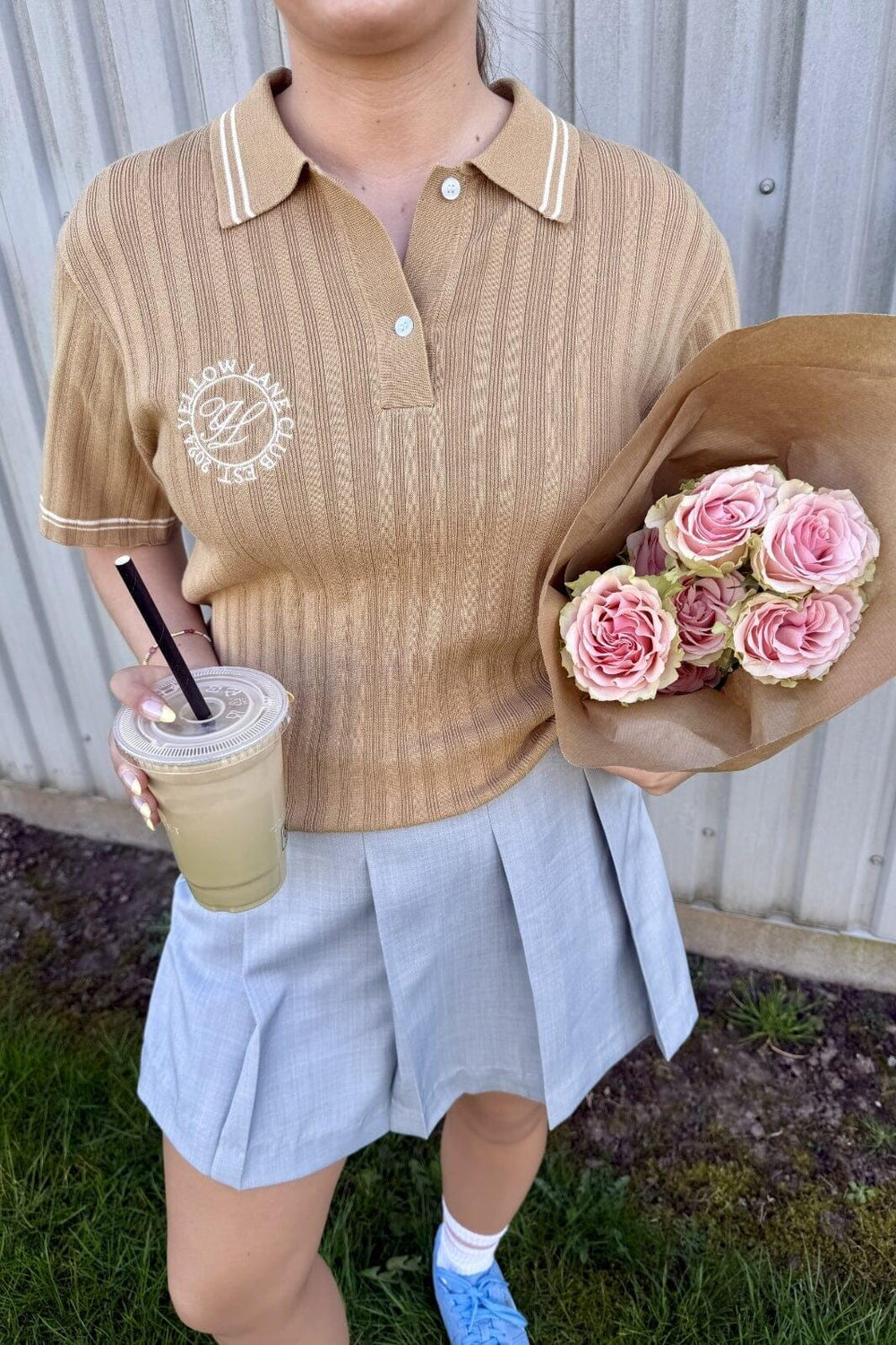 Yellow Lane - Alpha Polo 165405 - 217 - Caramel T-shirts