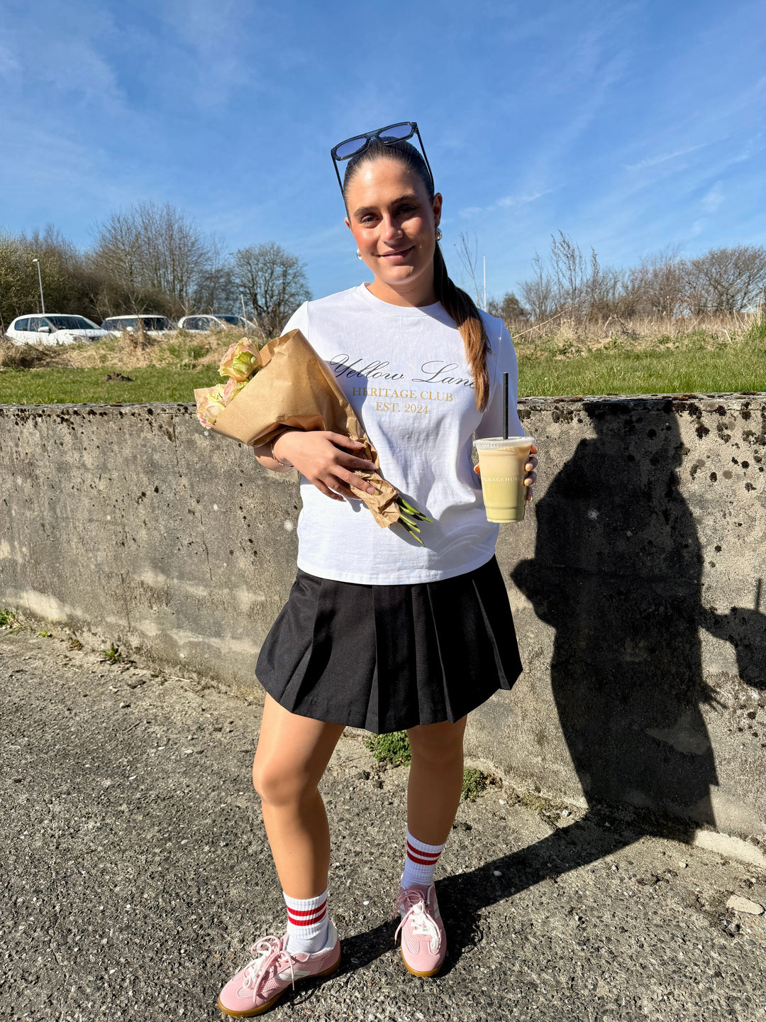 Yellow Lane - Varsity Tee 165589 - 121 - Off White T-shirts