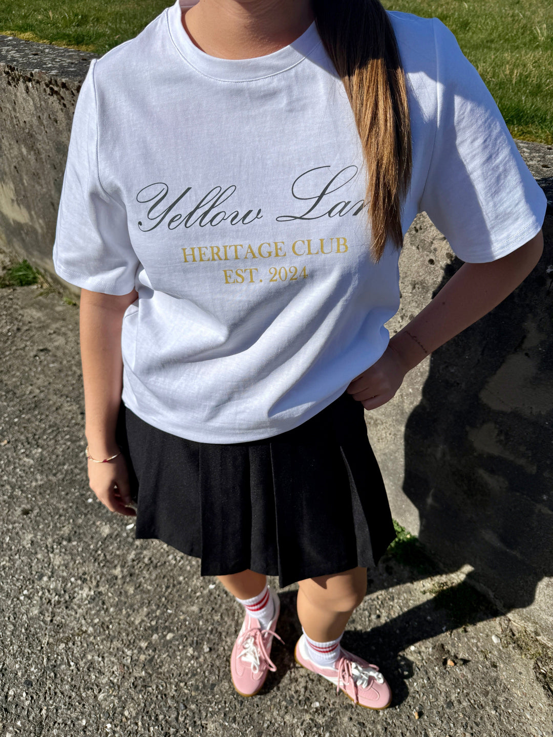 Yellow Lane - Varsity Tee 165589 - 121 - Off White T-shirts