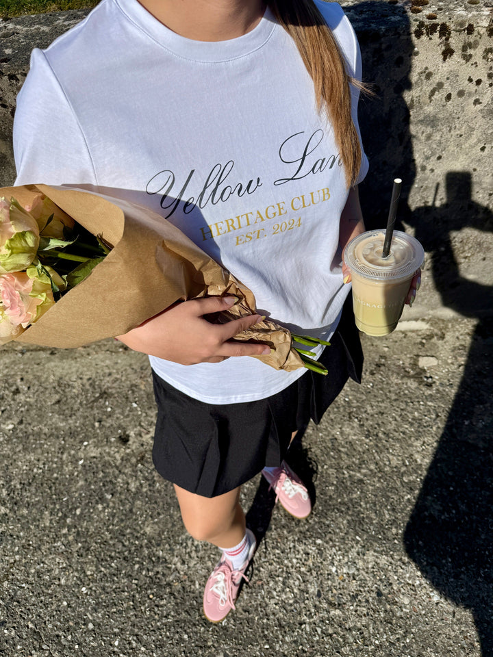 Yellow Lane - Varsity Tee 165589 - 121 - Off White T-shirts