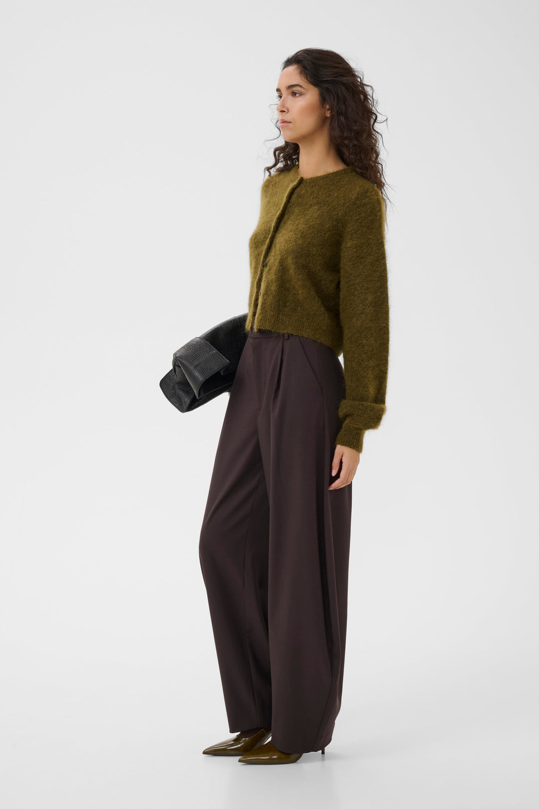 Gestuz - Gzdebbie Short Cardigan 10911515 - 1808321 - Plantation Melange