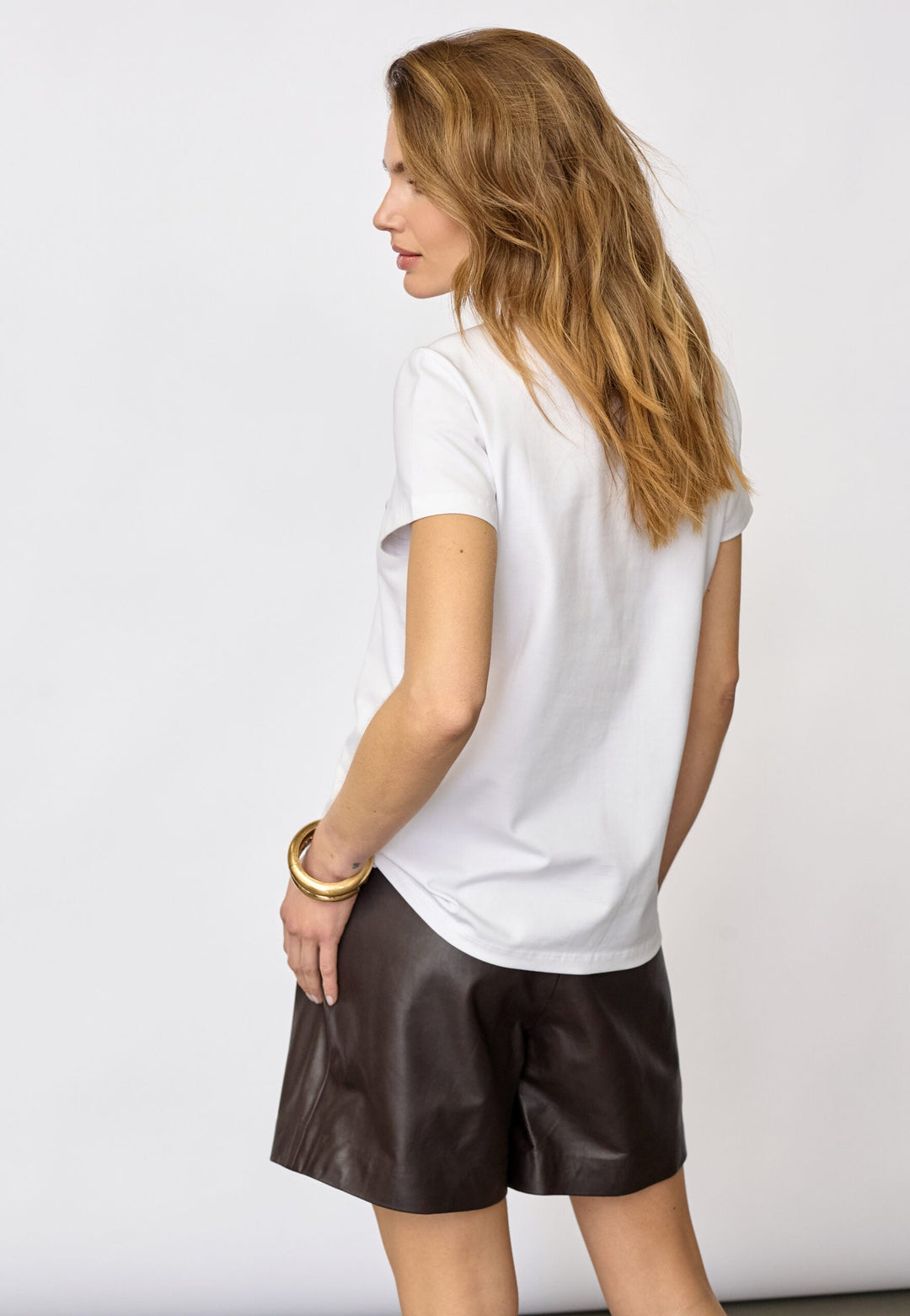 Co´Couture - Signaturecc New Tee 33200 - 40145 - White/Darkbrown
