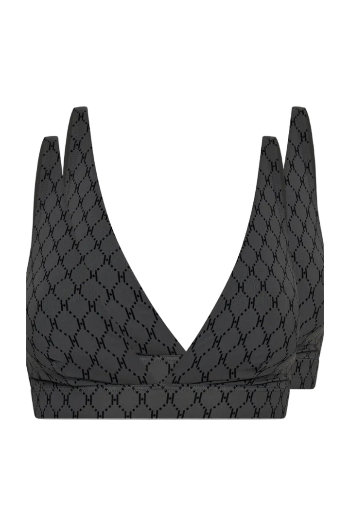 Hype The Detail - Softbra Logo 2Pk 3250-148 - 8 - Grå