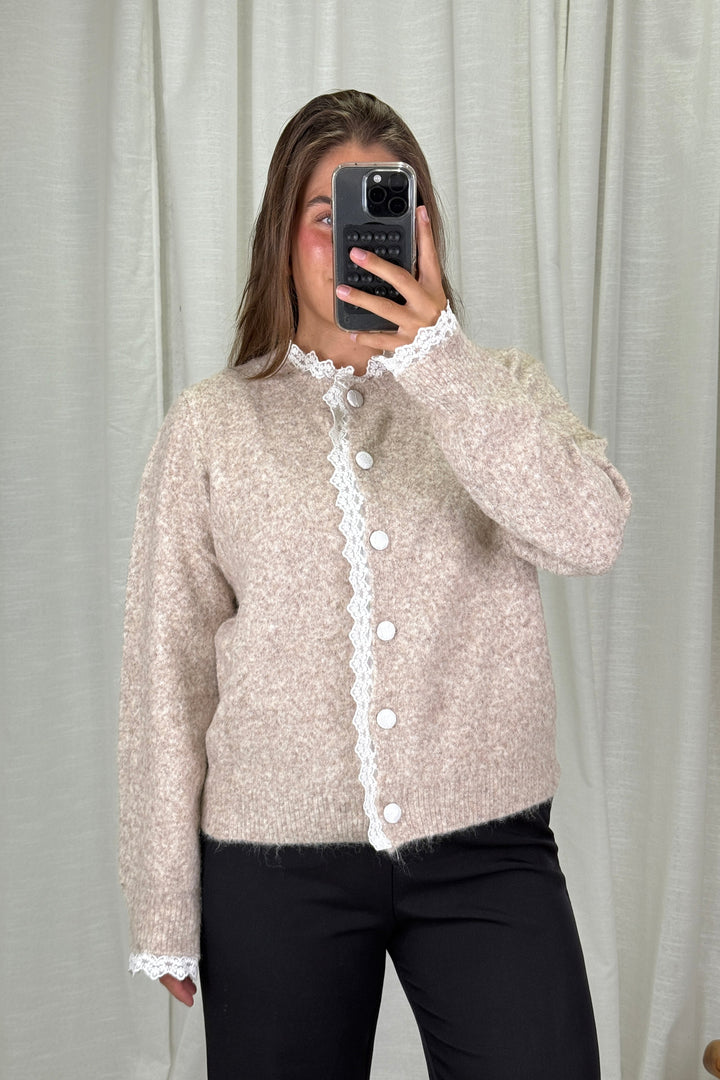 A-bee - Nicolina Knit sweater - Taupe