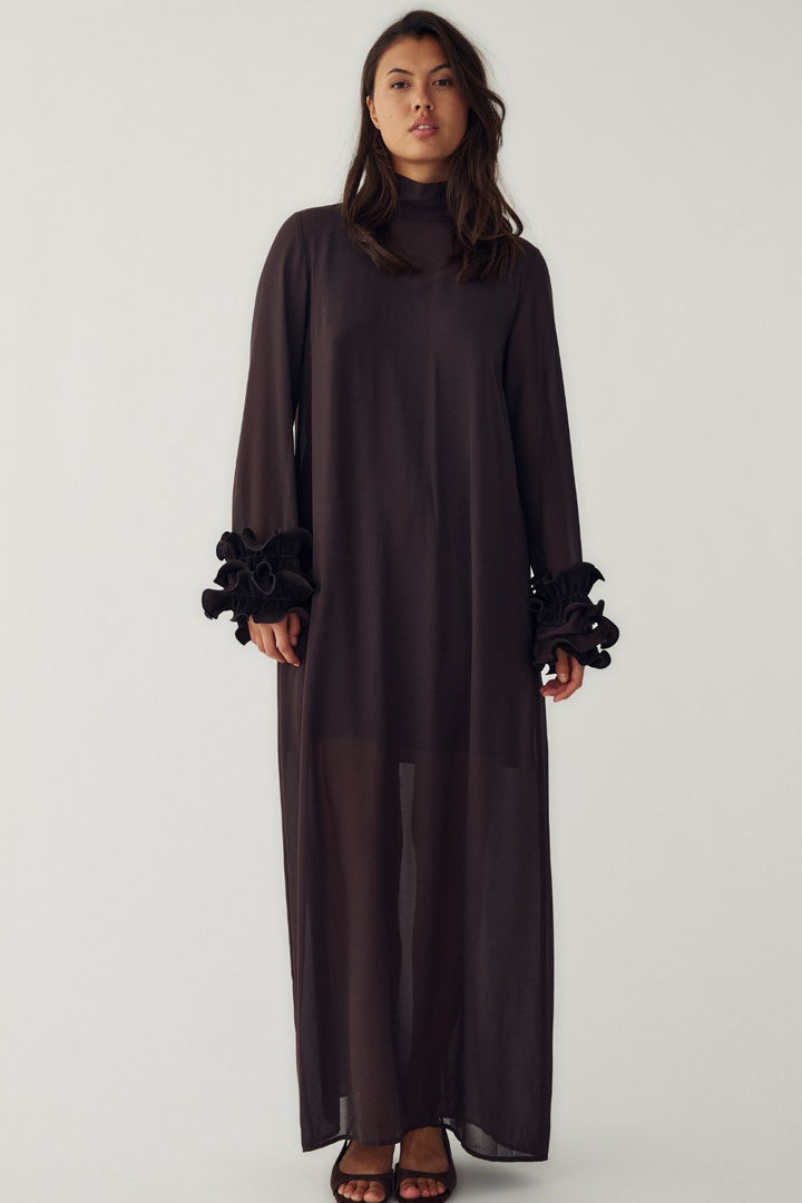 Noella - N-Latania Long Dress 14510005 - 674 - Chocolate