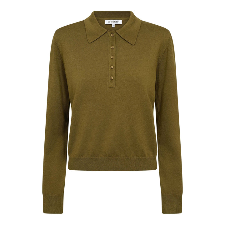 Co´Couture - Corycc Padded Polo Knit 500212 - 60007 - Fern Green