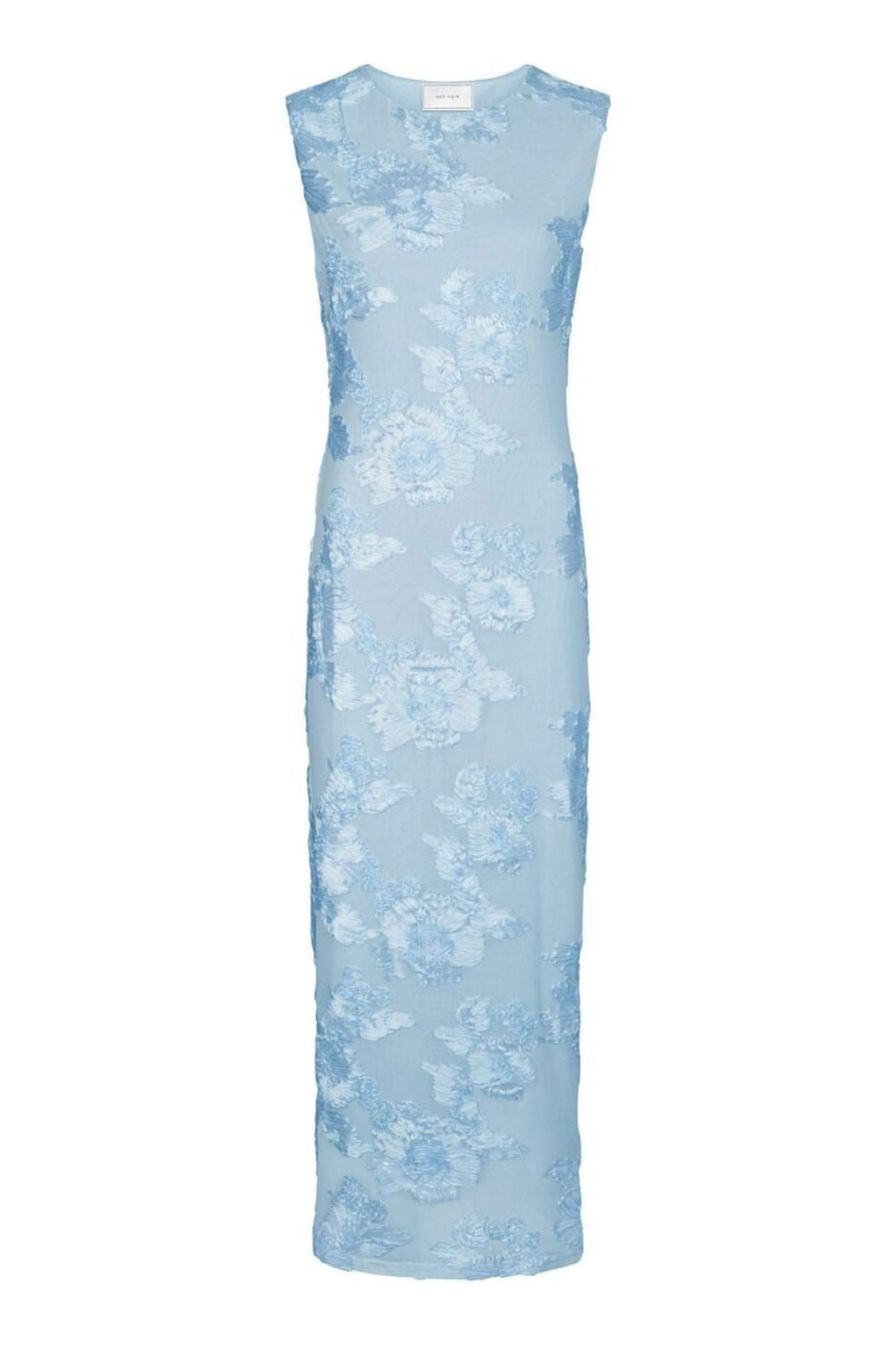 Forudbestilling - Neo Noir - Tiranna Big Flower Mesh Dress 166824 - 145 - Light Blue