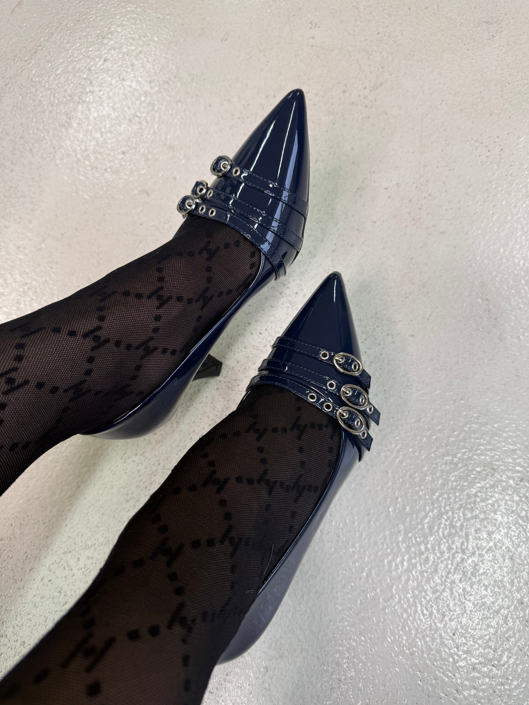 Bloom - Bellflowerstiletto - Navy