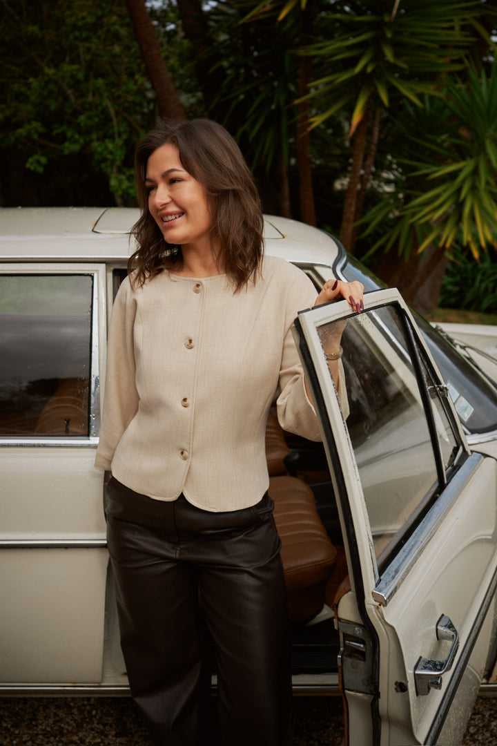 Neo Noir - Mesto Melange Jacket 165442 - 976 - Beige Melange