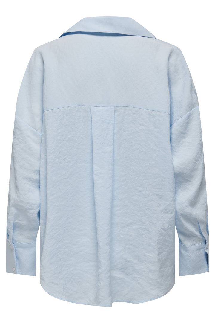 Only - Onlzazima L/S Loose Shirt - 4439493 Chambray Blue