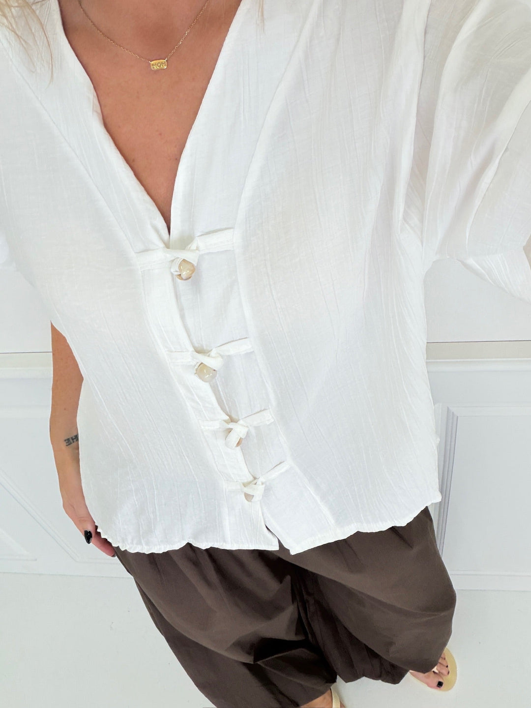 A-Bee - Lyra Shirt - White