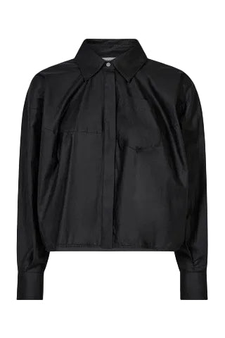 Haute L'Amitié - Sophie Din Coated Shirt Hl10902 - Black