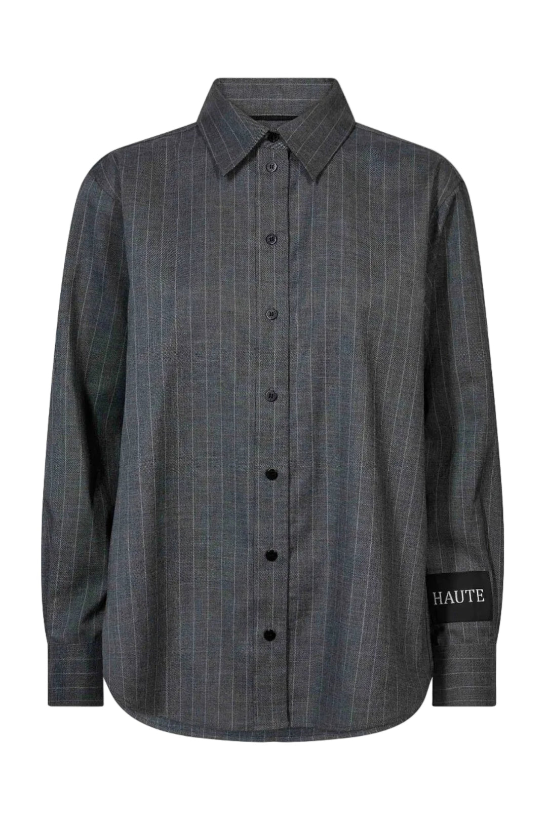 Haute L'Amitié - Tailor Pin Shirt Hl10997 - Antracit