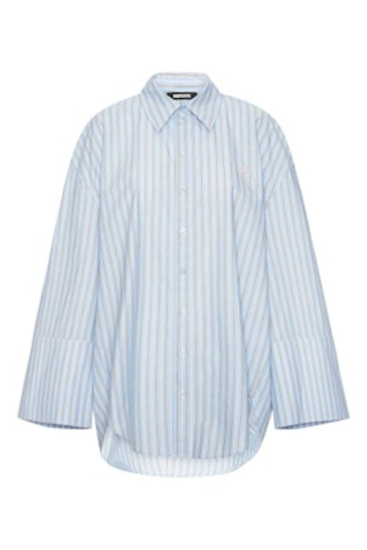 Rotate - Poplin Oversized Shirt 1153663082 - 3082 Hydrangea (blue) Comb.