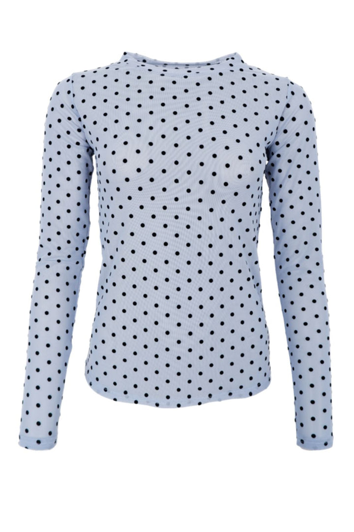 Black Colour - Bcjennie Dotted Mesh Blouse 40611 - Shirts - Jeans Blue