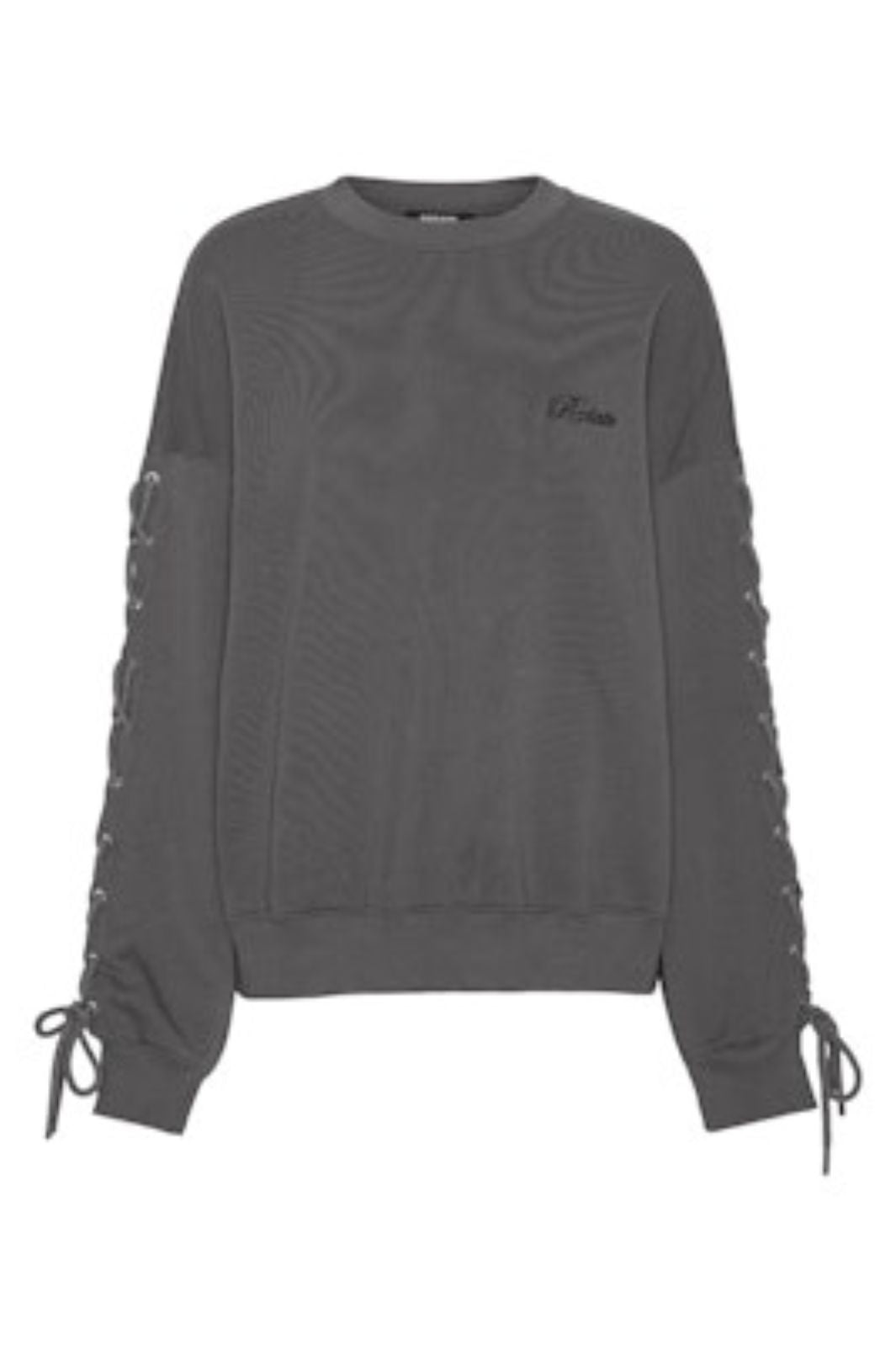 Rotate - Lacing Crewneck 1154681205 - 1205 Gray Pinstripe