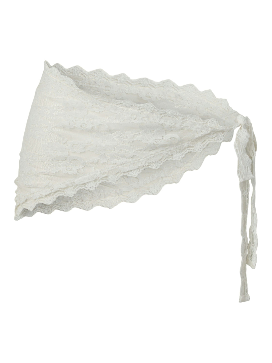 Pieces - Pcnaina Lace Hip Scarf - 5094834 White