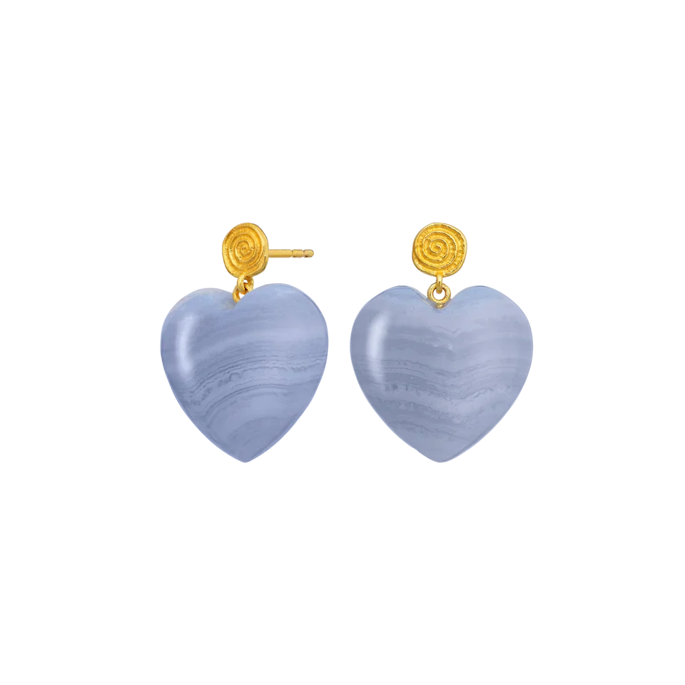 Maanesten - Penny Blue Lace Earrings - 10130a