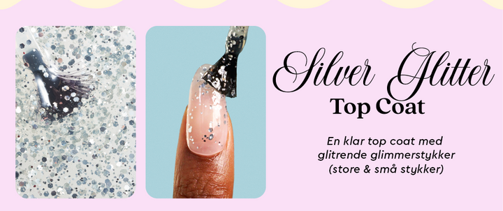 Le Mini Macaron - Single Gel Top Coat TOP002 - Silver Glitter