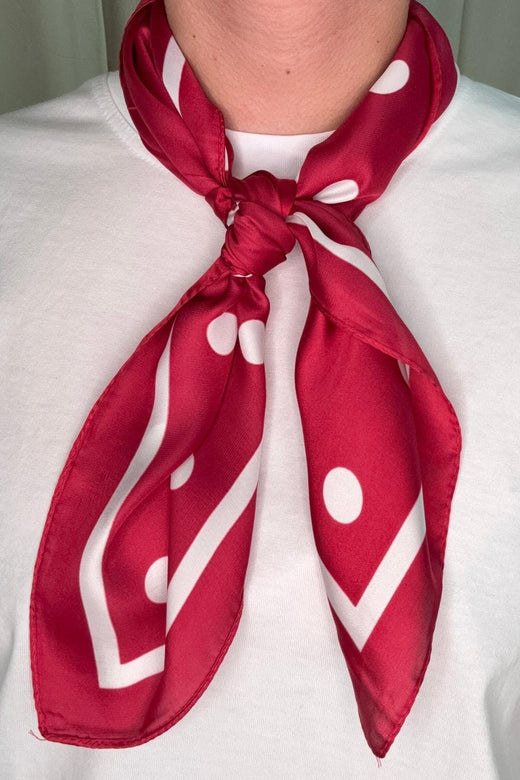 A-bee - Elin Scarf - Red Tørklæder 