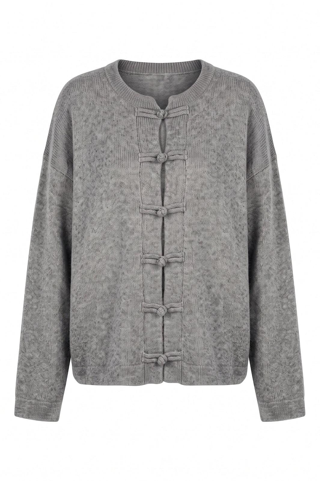 A-Bee - Elsie 3132 - Grey Melange (9513) Cardigans 