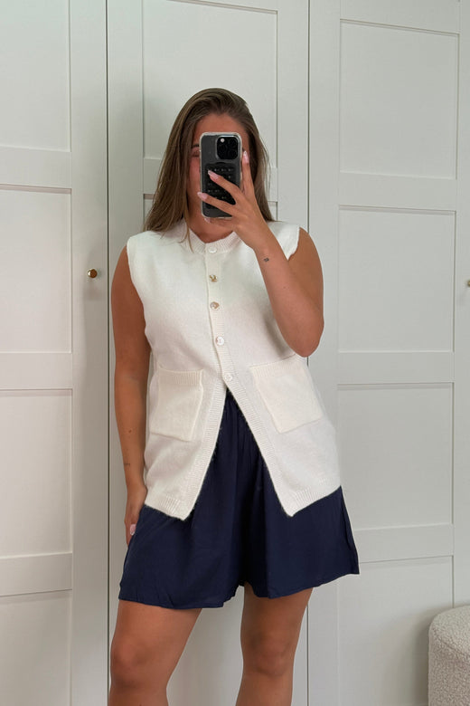 A-bee - Esme Vest - White Veste 